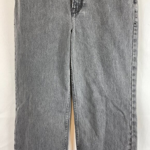 Good American Good 90s Relaxed Fit Jeans 4/27 Gray Muted Black - Picture 3 of 11